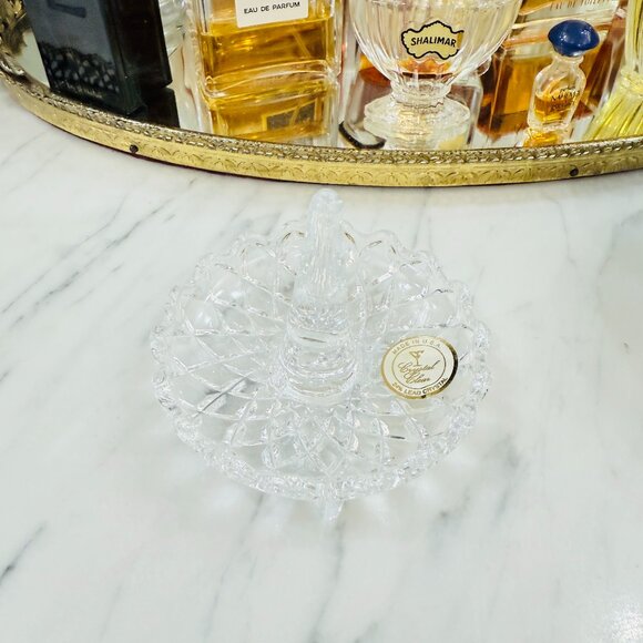 Vintage Crystal Ring Holder Dish - Picture 5 of 11